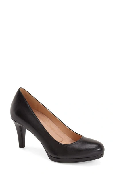 Naturalizer Michelle Pumps Women's Shoes In Navy Leather