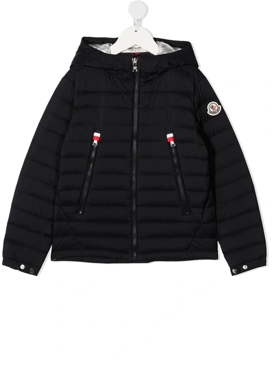 Moncler Kids' Sill Hooded Down-padded Jacket In Blue