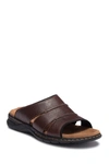 Dr. Scholl's Men's Gordon Leather Slides In Brown