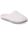 Dearfoams Leslie Quilted Microfiber Terry Clog Slipper, Online Only In Pink
