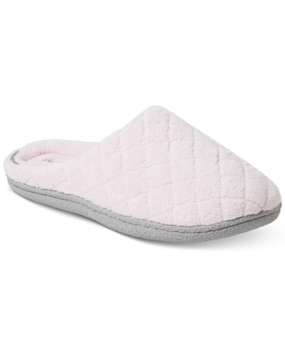 Dearfoams Leslie Quilted Microfiber Terry Clog Slipper, Online Only In Fresh Pink