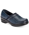 Easy Street Origin Embossed Comfort Slip-on Clog In Navy Tool