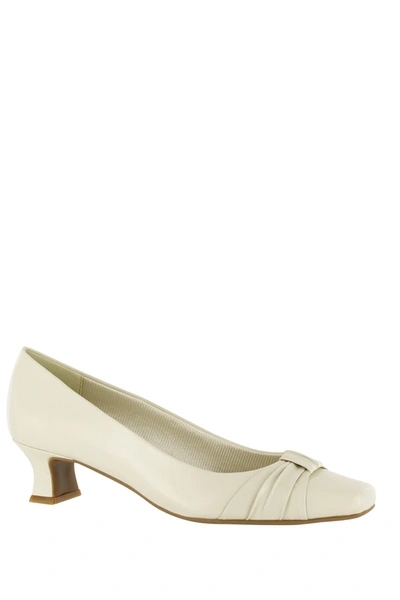 Easy Street Waive Square Toe Pump In Bone