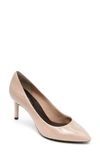 Rockport Women's Total Motion 75 Mm Pth Plain Pumps Women's Shoes In Warm Taupe Patent Leather
