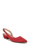 Naturalizer Banks Slingbacks Women's Shoes In Red Suede
