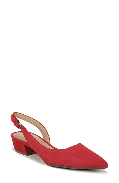 Naturalizer Banks Slingbacks Women's Shoes In Red Suede