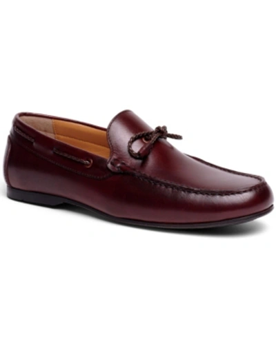 Anthony Veer Franklin Slip-on Loafer Men's Shoes In Dark Red