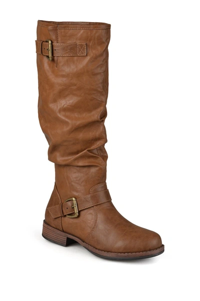 Journee Collection Women's Wide Calf Stormy Boot Women's Shoes In Tan