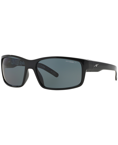 Arnette Gray Rectangular Mens Sunglasses An4202 44781 62 In Polarized Dark Grey