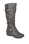 Journee Collection Women's Extra Wide Calf Paris Boot In Grey