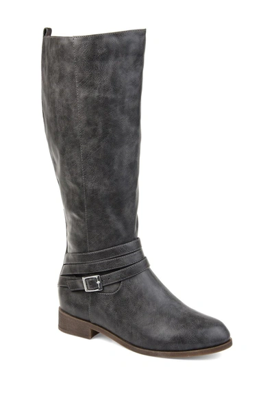 Journee Collection Women's Wide Calf Ivie Boot Women's Shoes In Grey