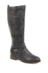 Journee Collection Women's Extra Wide Calf Ivie Boot Women's Shoes In Grey