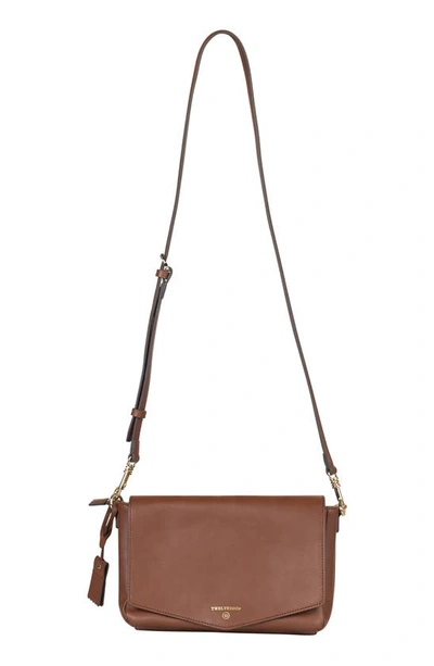 Twelvelittle Babies' Peekaboo Crossbody Diaper Bag In Toffee