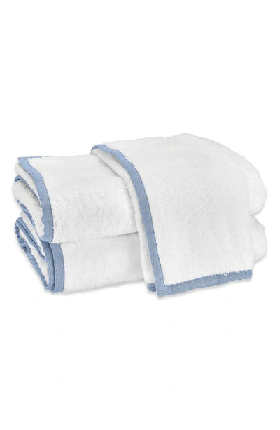 Matouk Enzo Cotton Guest Hand Towel In Azure