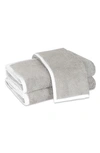 Matouk Enzo Cotton Bath Towel In Pearl/ White