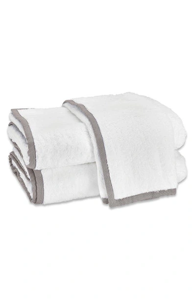 Matouk Enzo Cotton Bath Towel In Grey