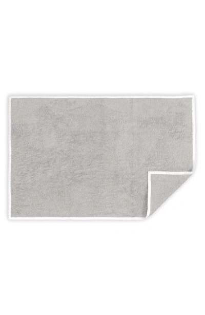 Matouk Enzo Cotton Bathtub Mat In Pearl/ White