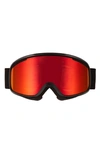 Smith Vogue 185mm Snow Goggles In Black/ Red Sol-x Mirror