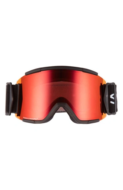 Smith Squad Xl 185mm Snow Goggles In Black/ Everyday Red Mirror