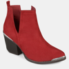 Journee Collection Journee Issla Metal Trim Bootie In Red