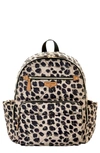 Twelvelittle Babies' Companion Quilted Nylon Diaper Backpack In Leopard Print
