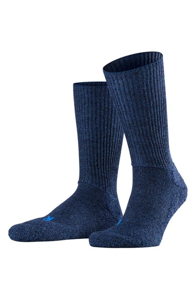 Falke Men's Walkie Light Sport Spirit Wool-blend Socks In Jeans