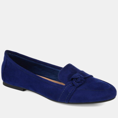 Journee Collection Journee Marci Knotted Strap Loafer In Navy
