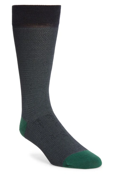 Ted Baker Textured Socks In Dark Green