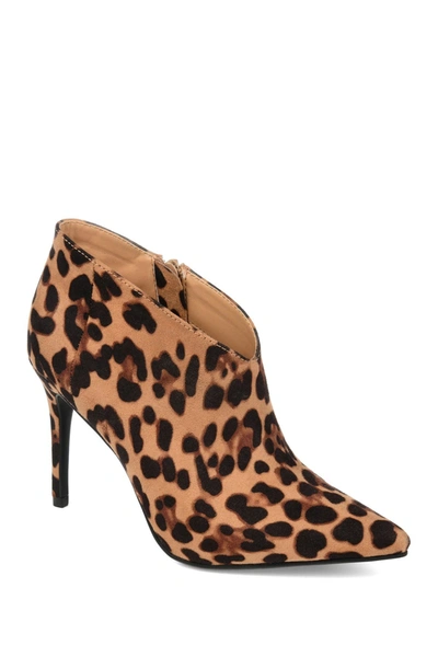 Journee Collection Journee Demmi Patterned Bootie In Leopard