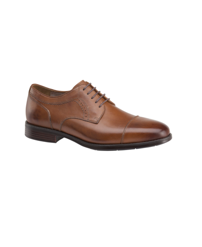 Johnston & Murphy Branning Xc4 Waterproof Cap-toe Oxfords In Tan