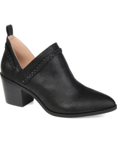 Journee Collection Journee Sophie Braided Strap Bootie In Black