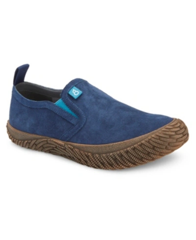 Hybrid Green Label Lively Suede Slip-on Sneaker In Navy