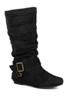 Journee Collection Women's Wide Calf Shelley-6 Boot Women's Shoes In Black
