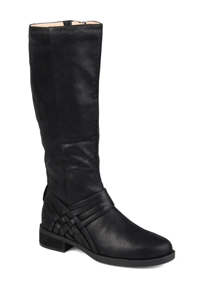 Journee Collection Women's Extra Wide Calf Meg Boot Women's Shoes In Black