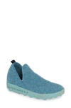 Asportuguesas By Fly London City Sneaker In Blue Cloud Tweed/felt Fabric