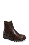 Fly London Scon Waterproof Gore-tex® Chelsea Boot In Dark Brown Leather