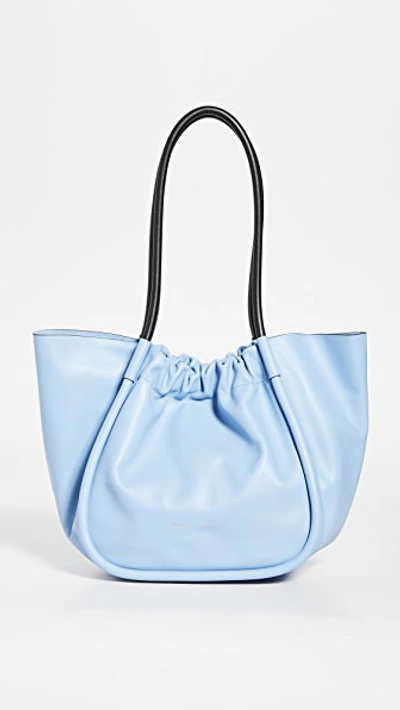 Proenza Schouler Large Ruched Tote In Sky Blue