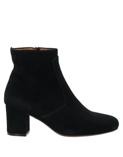 Anthology Paris Suede Ankle-boots In Black