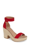 Chinese Laundry Queen Wedge Sandals Women's Shoes In Red