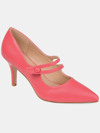Journee Collection Journee Sidney Pointed Mary Jane Pump In Coral