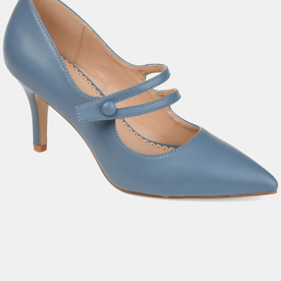 Journee Collection Journee Sidney Pointed Mary Jane Pump In Blue