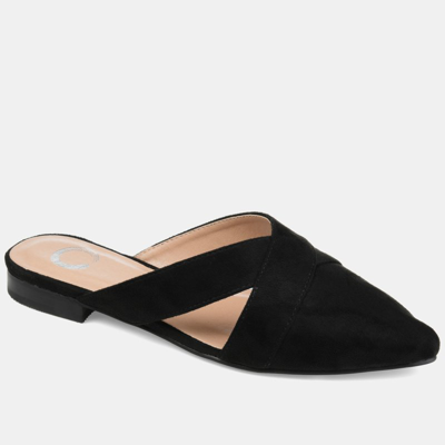 Journee Collection Women's Giada Pointed Toe Slip On Mules In Black