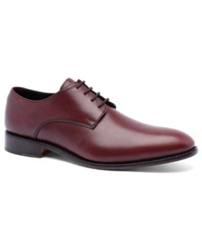 Anthony Veer Men's Truman Derby Lace-up Leather Dress Shoe Men's Shoes In Red