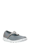 Propét Travelactiv Womens Mesh Mary Jane Walking Shoes In Silver Fabric