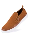 Mio Marino Men's Urbane Suede Slip-ons Loafers Men's Shoes In Rust