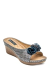 Gc Shoes Juliet Pewter Wedge Sandals