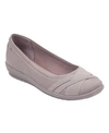 Easy Spirit Women's Acasia Round Toe Slip-on Casual Flats Women's Shoes In Taupe