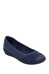 Easy Spirit Women's Acasia Round Toe Slip-on Casual Flats Women's Shoes In Navy