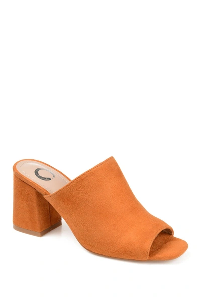 Journee Collection Journee Adelaide Slide Mule Sandal In Camel