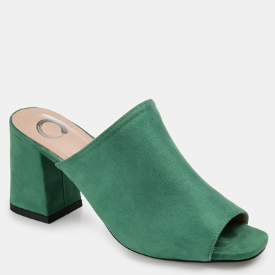 Journee Collection Journee Adelaide Slide Mule Sandal In Green